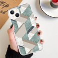 thumbnail image 3 of Funda de silicona suave y transparente con diseño geométrico para iPhone 14, 13, 12 Pro Max, 11, X, XS MAX, XR, 8, 7, 6, 6S Plus, 3 of 3