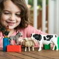 thumbnail image 2 of Schleich Farm World Starter Set Farm Toy 4-Piece Playset with Cow, Sheep, Donkey & Rooster Kids Toys for 3+, 2 of 8