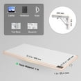 thumbnail image 4 of VEVOR Wall Mounted Floating Folding Table Laptop Desk Home Office 31.5x15.75 in, 4 of 9