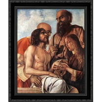 Piet? 20x24 Black Ornate Wood Framed Canvas Art by Bellini, Giovanni