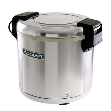 AdCraft 50 Cup 120V 100W Stainless Steel Rice Warmer