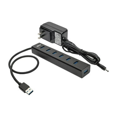 Tripp Lite 7-Port USB 3.0 SuperSpeed Hub / Splitter Portable Mini Aluminum 5 Gbps U360-007-AL