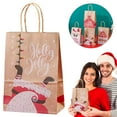 thumbnail image 2 of BinKFF Christmas Gift Bags Paper Gift Bags with Handles Bulk Gift Bags Kraft Medium Gift Bags Gift Wrap Bags Christmas Goody Bags Holiday Treat Box and Presents for Xmas Party Favors, 2 of 9