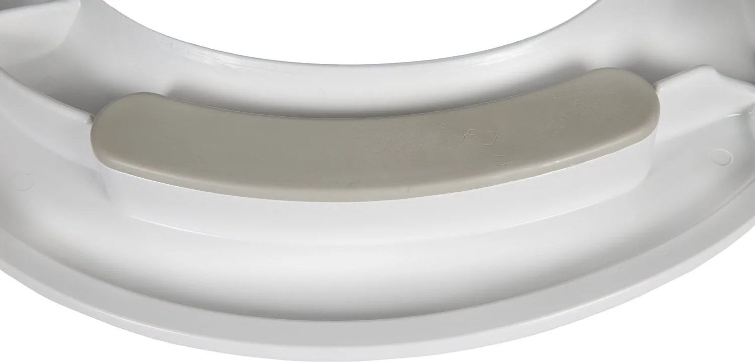 BIG JOHN 4W Toilet Seat, Without Cover, ABS plastic, Round or Elongated, White