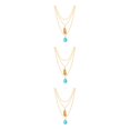 thumbnail image 3 of Jumpingount Collar de aleación para niñas, adorno para el cuerpo, colgante de joyería, adorno colgante, collares de piedra multicapa, Type1 NO1, 3 of 6