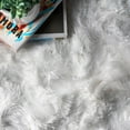 thumbnail image 3 of nuLOOM Latonia Silken Shag Area Rug, 8', Pearl White, 3 of 4