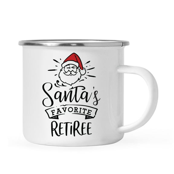 Koyal Wholesale Santa's Favorite Dog Cat Campfire Mug, Retiree