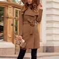 thumbnail image 4 of Vedolay Women's Winter Coats Ladies Slim Fit Winter Work Open Front Fall Coat Khaki,M, 4 of 4