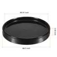 thumbnail image 2 of Uxcell Round Ceramic Plant Pot Saucer Flower Drip Tray for Gardening Black 16.5cm, 2 of 6