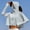 Silver, variant on Womens UPF 50+ Sun Protection Cape Jacket with Face Cover Wide Brim Hood Cooling UV Shirt Zip Up Long Sleeve