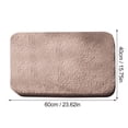 thumbnail image 2 of Bathroom Rugs for Bathtub 16"x12" Non Slip Bathtub Mat Flocking Bath Mat for Tub Shower Stall Mat Comfortable Textured Surface Bathroom Floor Mats for Wet Areas, Beige, 2 of 3