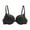 Black Wavy, variant on Women's 3/4 Cup Push Up Front Closure Stripe Bra Smooth Bralette Brassiere
