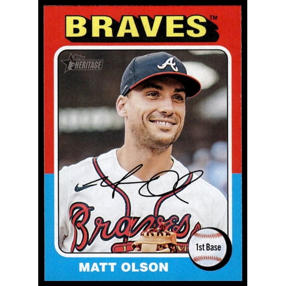 2024 Topps Heritage Matt Olson #440 Atlanta Braves Baseball Card