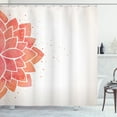 thumbnail image 1 of Ambesonne Lotus Shower Curtain, Aquarelle Half Flower Art, 69"Wx75"L, Coral Pale Peach, 1 of 3
