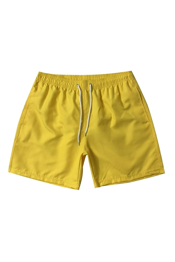 Men's Swim Trunks 5 Inch Quick Dry Beach Elastic Waist Shorts with Pockets Swimwear Bathing Suit