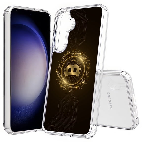 TalkingCase Slim Fit Phone Case Compatible for Samsung Galaxy S25(Not S25 Plus/Ultra), Bitcoin Crypto 08 Print, Lightweight,Flexible, USA Print