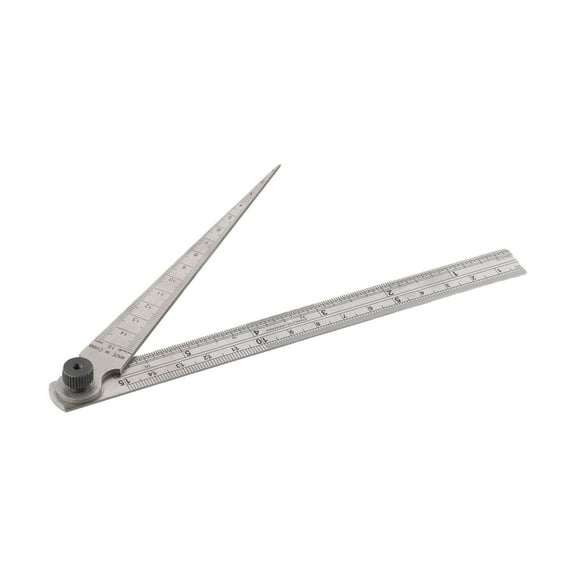1-15Mm Taper Gauge Feeler Gap Hole Measure Wedge Aperture Scale With Ruler