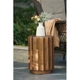 thumbnail image 1 of Luxen Home Modern MgO Indoor Outdoor Weathered Copper Garden Stool, 1 of 8