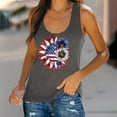 thumbnail image 5 of Aloohaidyvio American Flag Tank Top Women USA Stars Sleeveless USA Patriotic Shirt 4th of July Summer Crew Neck Tops, 5 of 5