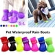 thumbnail image 2 of 4 unid/set de zapatos de lluvia para perros, zapatos antideslizantes impermeables para gatos, botas de goma para calzado al aire libre, calcetines, zapatos perro sapato cachorro Tan Jianjun unisex, 2 of 2