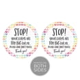 thumbnail image 4 of Canopy Street Rainbow Hearts No Touching Baby Car Seat Tag with Strap, Durable Plastic, 4 of 6