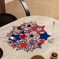 thumbnail image 4 of XGFHYJEH Memorial Day Placemats Patriotic Placemats 250th Anniversary Star Plastic Washable Table Mats for Independence Day 4th of July Indoor Outdoor Decoration, 4 of 7