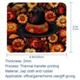 thumbnail image 5 of Thanksgiving Hat Printed Square Desk Pad, 8.3x9.8 Inch Non-Slip Rubber Bottom Gaming Mousepad, Desk Mat for Office and Gaming, 5 of 6