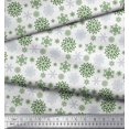 thumbnail image 2 of Soimoi Rayon Fabric Snowflake Artistic Print Fabric by Yard 42 Inch Wide, 2 of 3