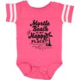 thumbnail image 3 of Inktastic Myrtle Beach is My Happy Place with Palm Trees Boys or Girls Baby Bodysuit, 3 of 5