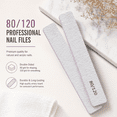 thumbnail image 2 of Nail Files 80 120 Grit Emery Board 25 pack 7.0 inch Adhesive Safe Cuticle Acrylic Manicure Home, 2 of 7