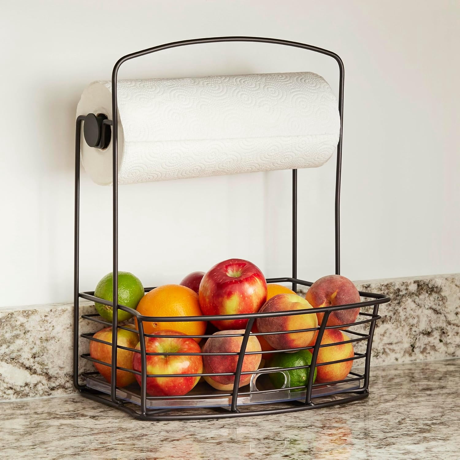 Polder Countertop Storage Bin with Paper Towel Holder