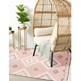 thumbnail image 4 of Unique Loom Mesa Collection Area Rug - Papago (6' 1" x 9' Rectangle Pink/Cream), 4 of 7