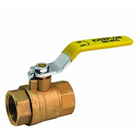Everflow Supplies 600T002-NL Vanne à Bille en Laiton Forgé Sans Plomb à Port Complet avec Connexions IPS Filetées Femelles, 2 Pouces