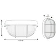 thumbnail image 7 of Progress Lighting Bulkheads 1-Light Flush Mount, White, Polycarbonate Shade, 7 of 7