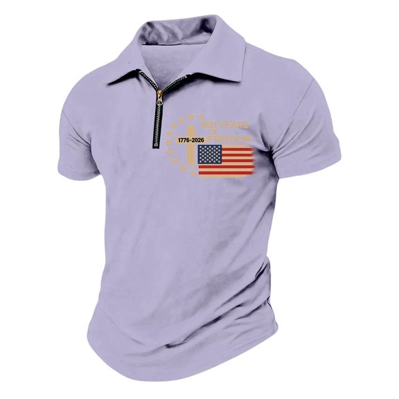 Patriotic Shirts for Men American Flag Short Sleeve Henley Neck Tees Memorial Day Freedom Vintage T-Shirts, XXXL