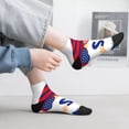 thumbnail image 2 of Fuzoiu 4th of July Gnomes Print Adult Socks, Crew Moisture-wicking Socks, Unisex Cushion Crew Socks,Casual Sports Ankle Socks, 2 of 7