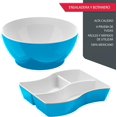thumbnail image 2 of Set Ensaladera y Botanero 2 en 1 Resistente | Organizador de Botanas con Compartimentos | Ideal para Fiestas, Cocina, Picnics y Snacks en Casa | Práctico, Ligero y Duradero (Azul), 2 of 5