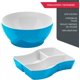 thumbnail image 3 of Set Ensaladera y Botanero 2 en 1 Resistente | Organizador de Botanas con Compartimentos | Ideal para Fiestas, Cocina, Picnics y Snacks en Casa | Práctico, Ligero y Duradero (Azul), 3 of 5