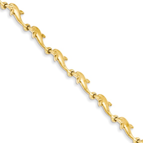 14k Dolphin Bracelet