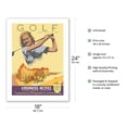 thumbnail image 2 of Golf - Empress Hotel - Victoria British Columbia - Canadian Pacific - Vintage Travel Poster by Norman Fraser c.1939 - Bamboo Fine Art 290gsm Paper Print (Unframed) 18x24in, 2 of 4