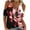 Red, variant on Patlollav Plus Size Women V-Neck T-Shirt Loose and Comfortable Casual Off Shoulder Blouses