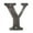 Silver, variant on Deltana RL4Y-15 4" Height Residential House Letter Letter Y Brushed Nickel