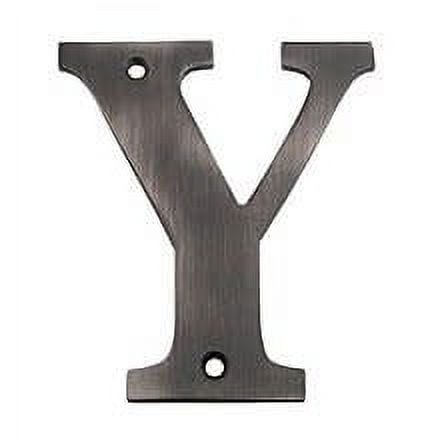 Deltana RL4Y-15A 4" Residential Letter Y in Antique Nickel