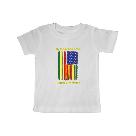 

Inktastic My Grandfather is a Vietnam Veteran Gift Baby Boy or Baby Girl T-Shirt