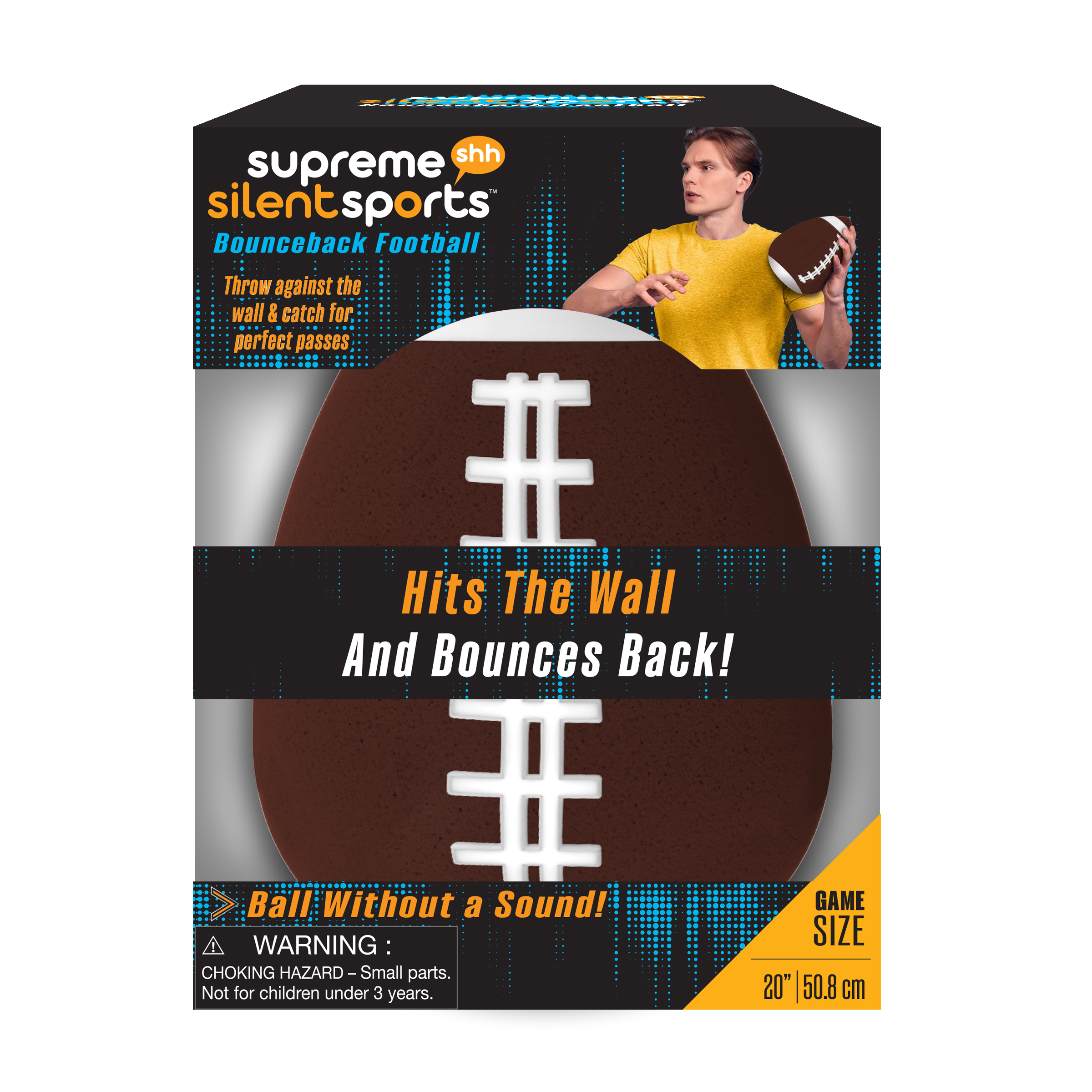 Supreme Silent Sports Bounceback Foam Football Game Size photo 3