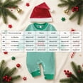 thumbnail image 4 of NIEWTR 2Piece Baby Boy Pajamas Outfit Christmas Print Long Sleeve Crewneck Romper Jumpsuit with Hat 0 3 6 9 12 18Months,Size 6-12 Months, 4 of 8