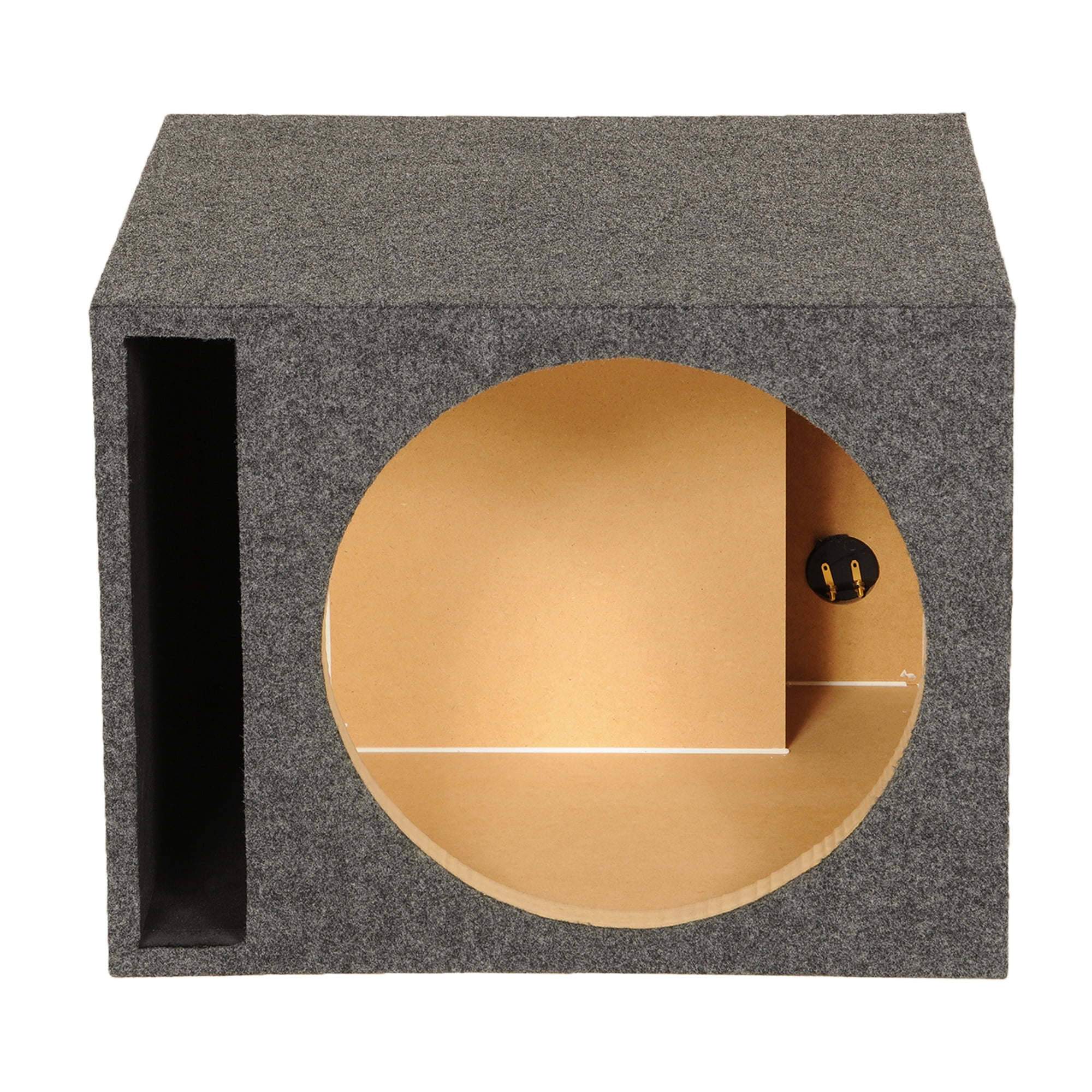 QPower 15 Inch Heavy-Duty Single Vented Vehicle Subwoofer Enclosure