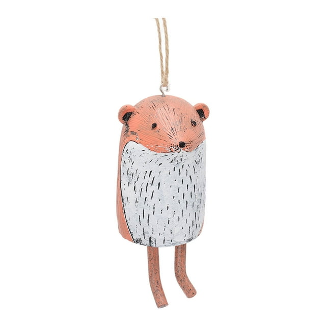 Animal Wind Chimes, Rustic Animal Wind Chimes Hanging Natural Resin Hand Made With Accessories For Gardens B Groundhog