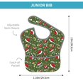 thumbnail image 4 of Susaid Christmas Hat sock Print Bibs for Babies Toddlers Adjustable Waterproof Free Soft Durable Bibs for eating with Large Pocket Food Catcher, 4 of 8