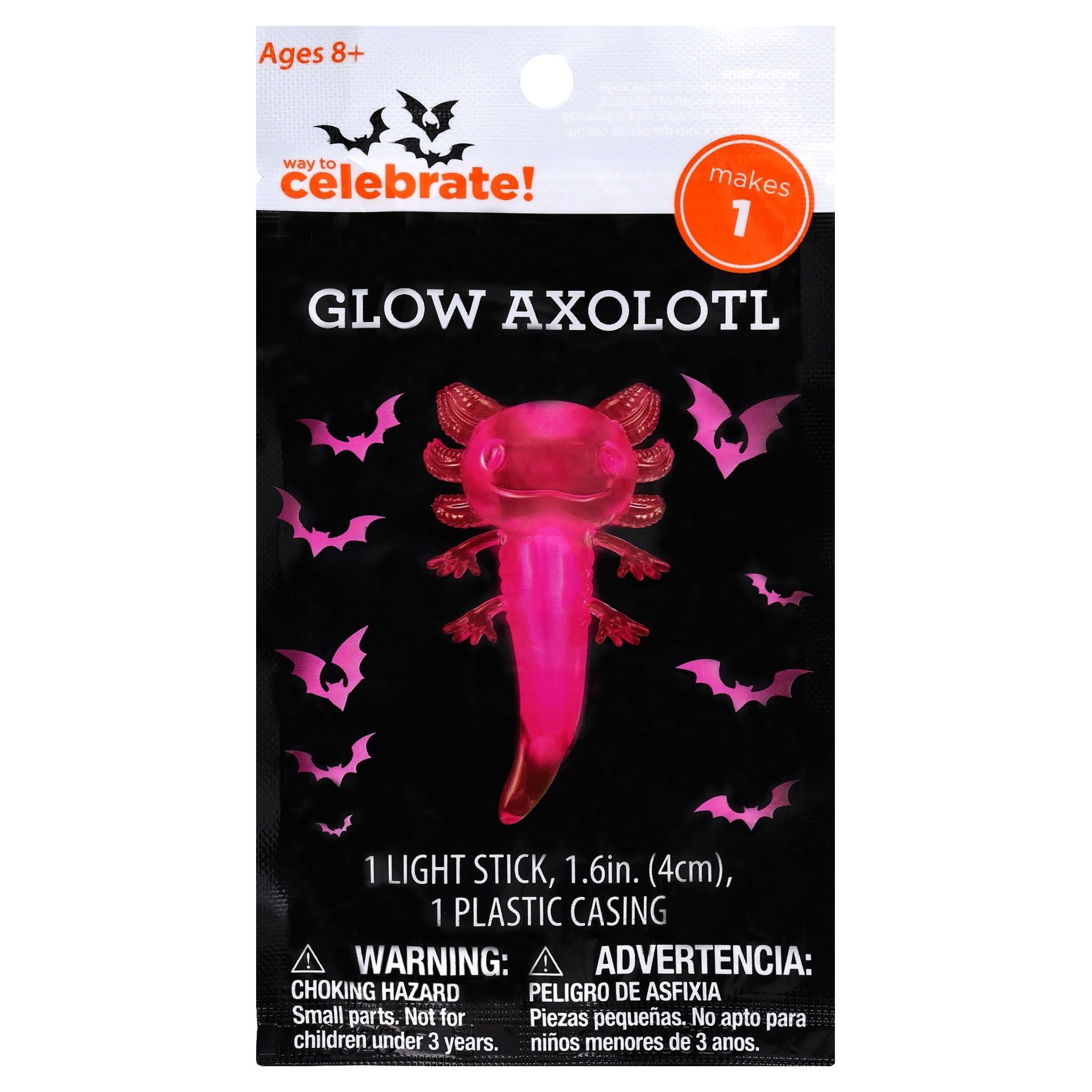 Glow Axolotl Party Favor, Pink, Halloween by Way To Celebrate